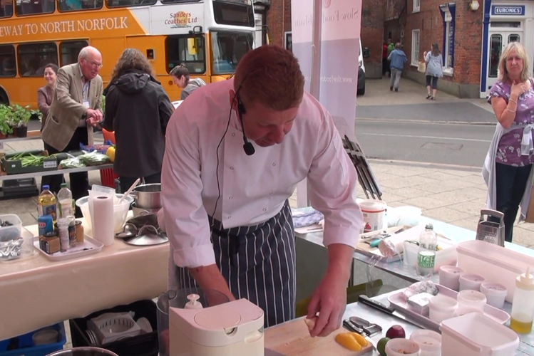 Local chef Mark Sayers at a cookery demonstration last year.